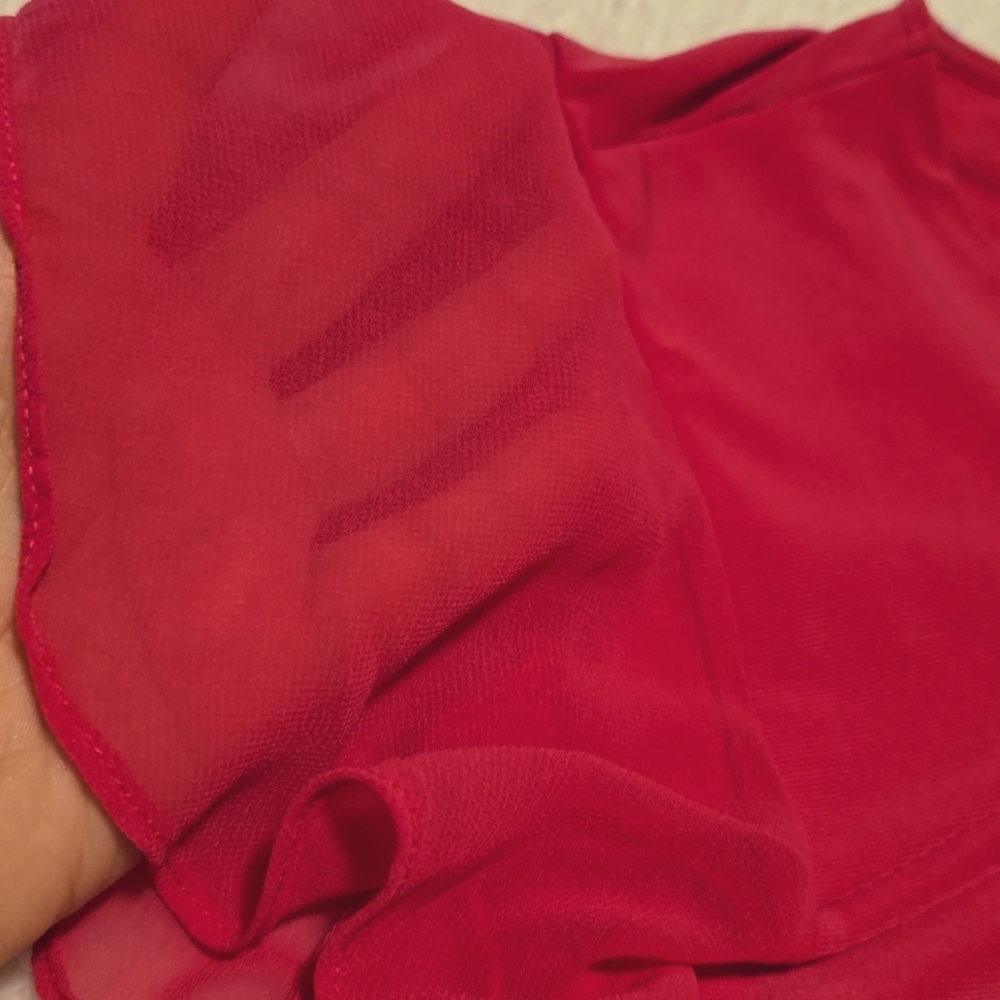 Calvin Klein Pink Ruffle Sleeve Top - Picture 8 of 12